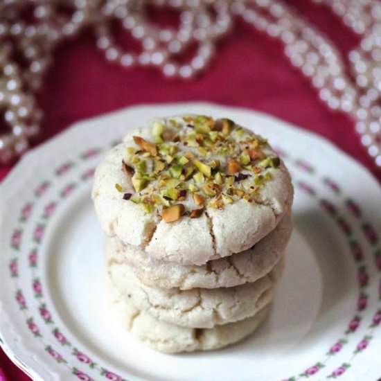 Pistachio Rosewater Sugar Cookies