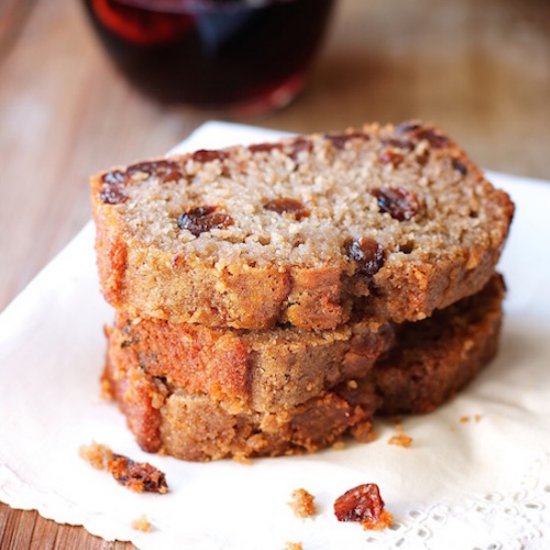 Mulled Wine Raisin Bread