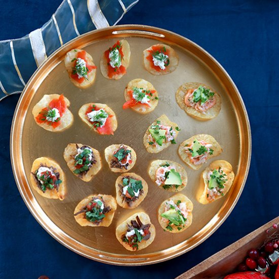 Easy holiday chip appetizers