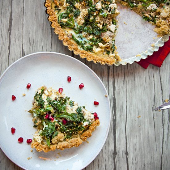 Green Kale Feta Gluten Free Pie