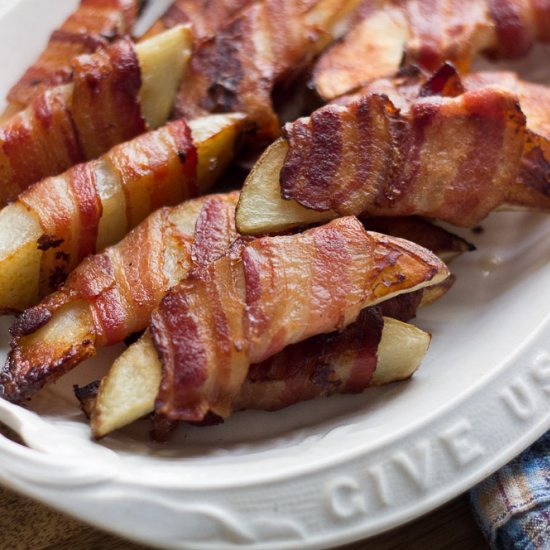 Bacon Wrapped Roasted Potatoes