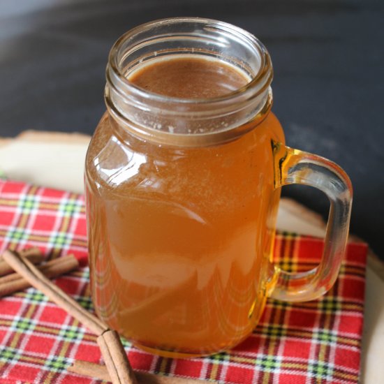 Hot buttered apple cider