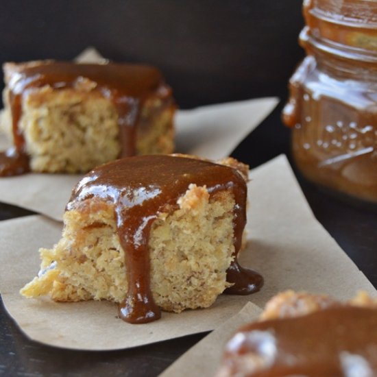 Caramel Swirl Banana Bread Bars