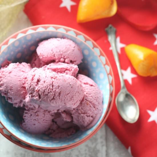 Vegan Cranberry & Orange Ice Cream