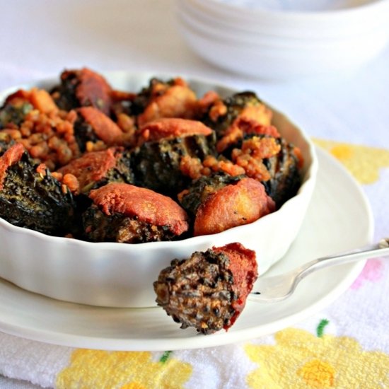 Potato Stuffed Bitter Gourds