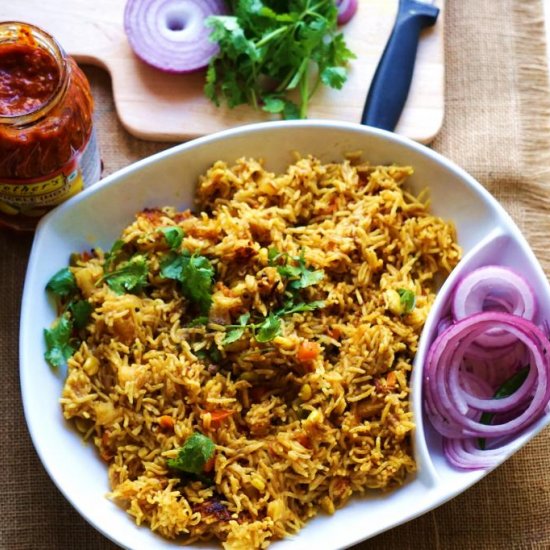 Rice and Vegetables Pulao (Pilaf)