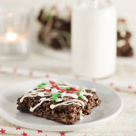 Festive Chocolate Flapjack