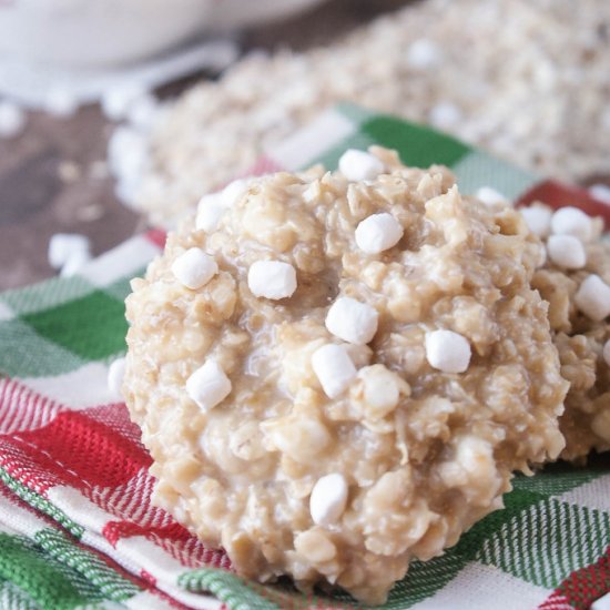 White Hot Chocolate No Bake Cookies