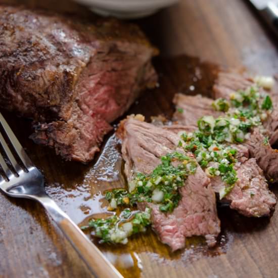 Steak with Chimichurri Sauce