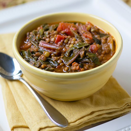 Swiss Chard and Lentil Stew