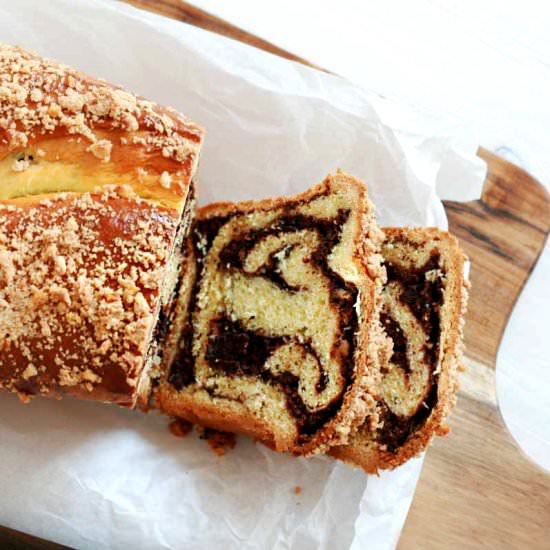 Chocolate Swirled Babka