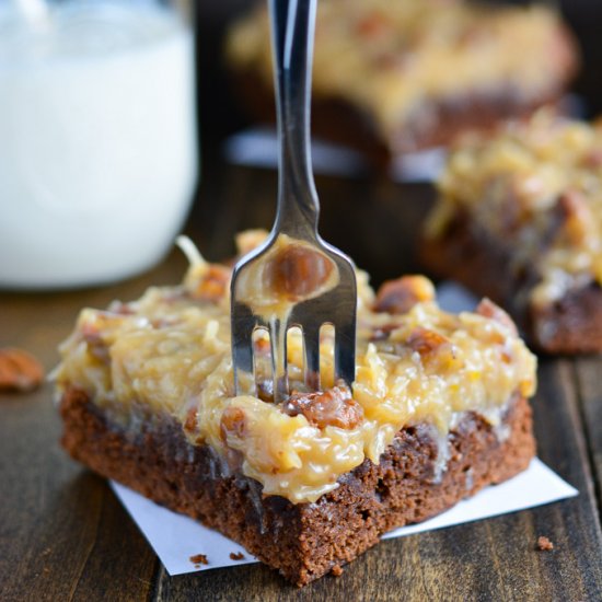 German Chocolate Brownies