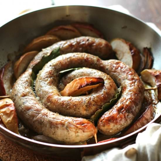 Country Sausage Roasted with Apples