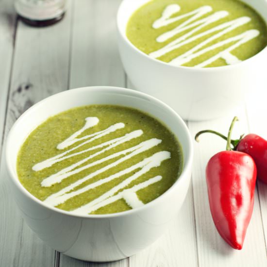 Roasted Poblano Soup