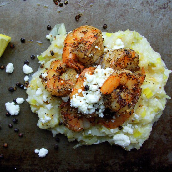 Black Pepper Shrimp and Grits