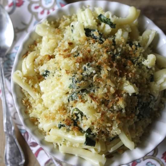 Baked Pasta w/ Rainbow Swiss Chard