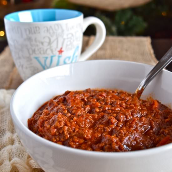 No-Bean Chili