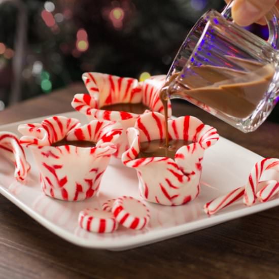 DIY Peppermint Shot Glasses