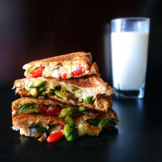 Brussels Sprouts Grilled Cheese