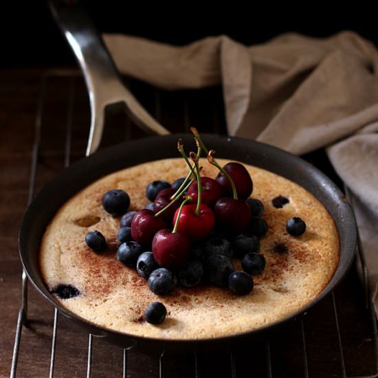 Spiced Berry Skillet Cake