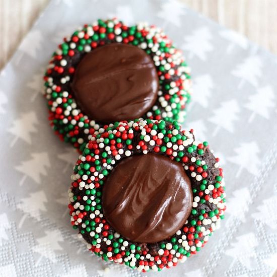 Peppermint Patty Thumbprints