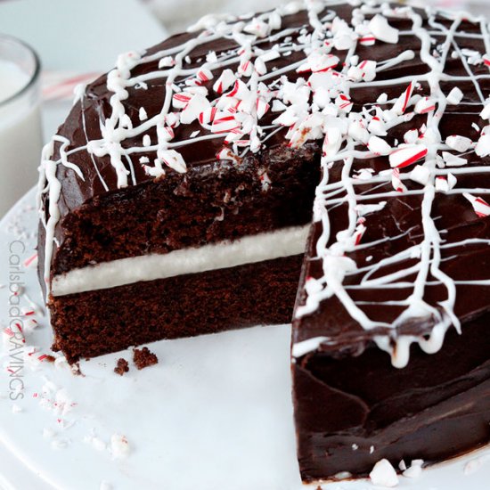 Peppermint Chocolate Cake