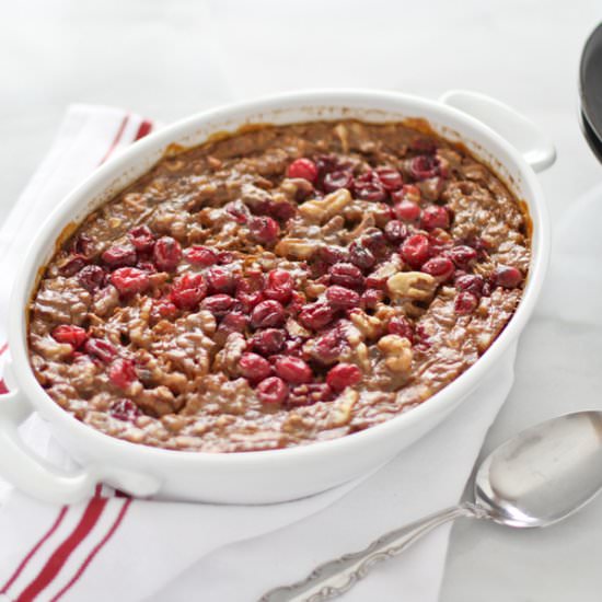 Gingerbread Oatmeal & Bourbon Sauce