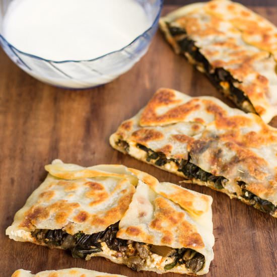 Gozleme with Ricotta & Swiss Chard