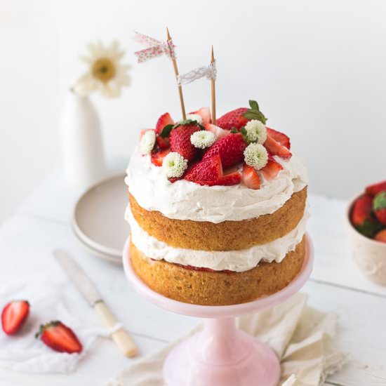 Strawberry Cream Cake