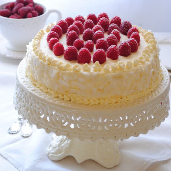 Raspberry – Coconut Layer Cake