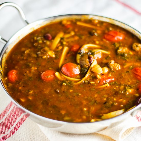 Bountiful Beef and Noodle Soup