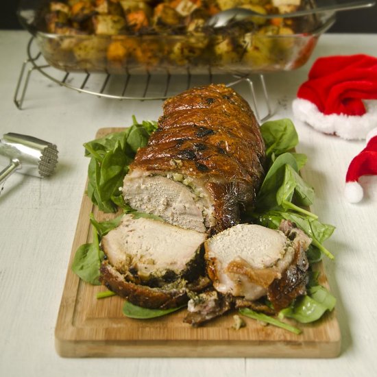 Stuffed Pork Belly That Crackles