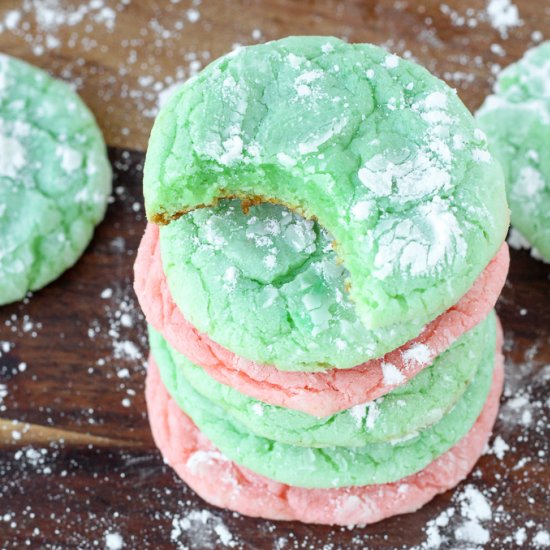 Almond Crinkle Cookies