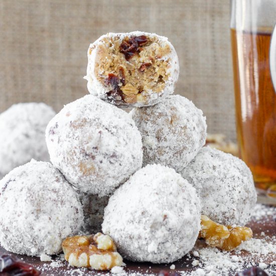 No Bake Gingersnap Brandy Balls