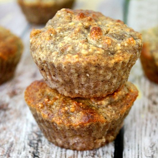 GF Vegan Banana Walnut Muffins