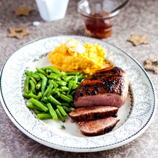 Orange Marmalade & Port Glazed Duck