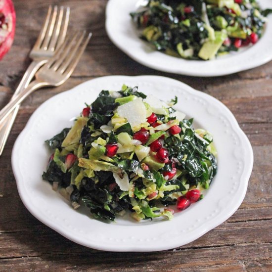 Kale and Brussels Sprout Salad