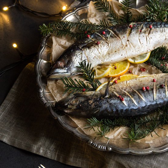 Mackerel Baked in Spices