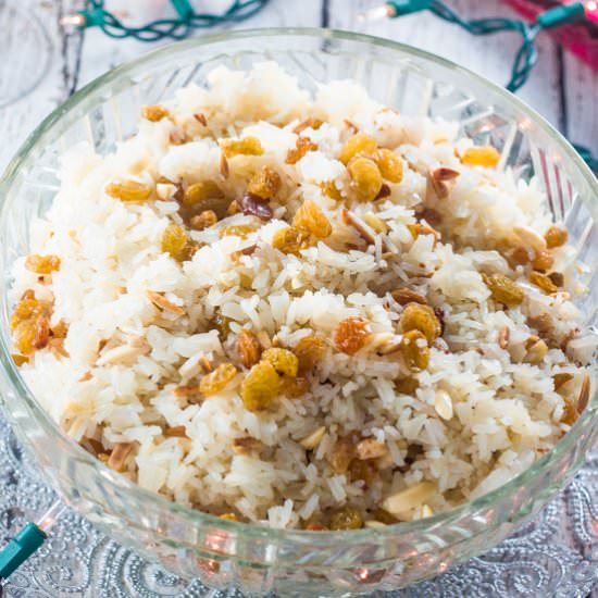 Rice with Almonds and Raisins