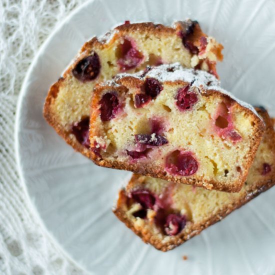 Marzipan and Cranberry Cake