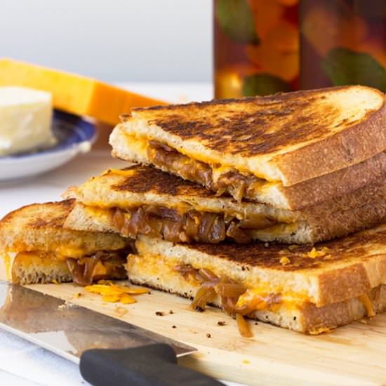 Caramelized Onion Grilled Cheese