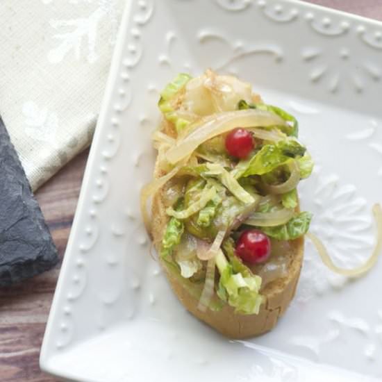 Brussels Sprouts Crostini