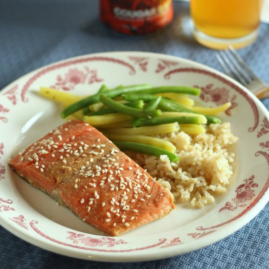 Sous Vide Salmon with Miso Marinade