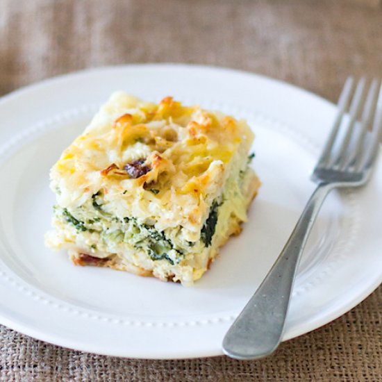 Layered Vegetarian Egg Bake