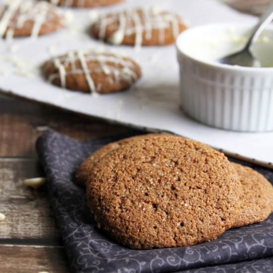 Ginger Molasses Spelt Cookies