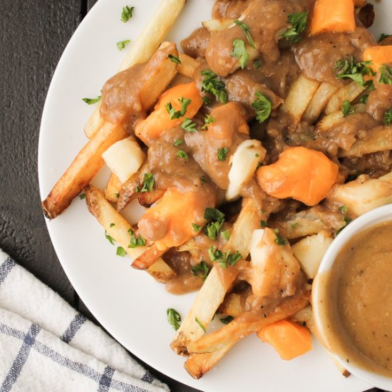 Authentic Vegetarian Poutine