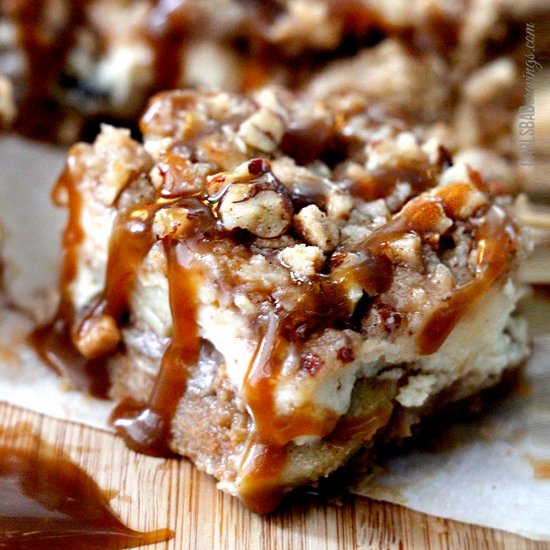 7 Layer Candy Apple Cheesecake Bars