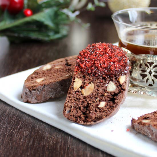 Chocolate Almond Biscotti