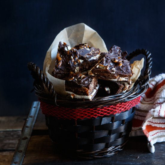 Chocolate Candied Bacon Bark