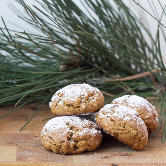 Spicy Gingerbread Granola Cookies